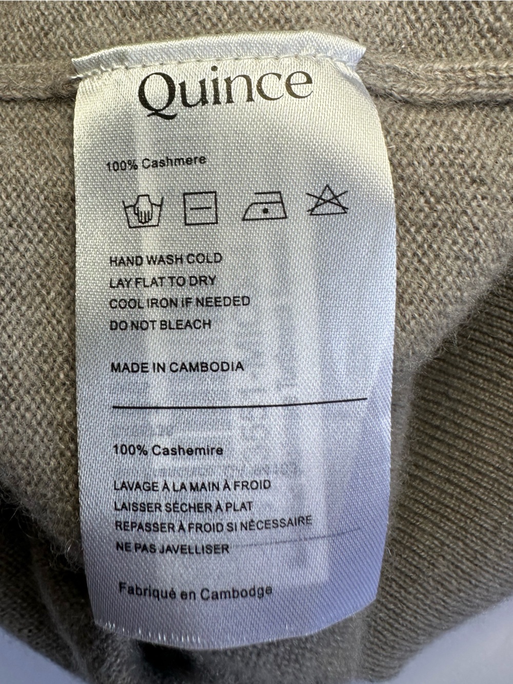 Quince Men’s Morel Gray 100% Mongolian Cashmere Turtleneck Sweater- Medium - Picture 6 of 12